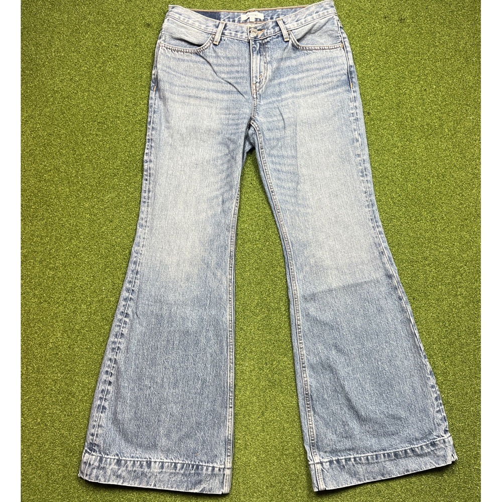 RE/DONE Flare Jeans Size 28 Redone Lake Blue Style 148-03W70LRBL